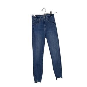 Good American Style GWCCH899T Skinny Raw Hem Blue Jean